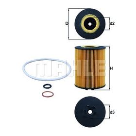 Mahle OX367D Yağ Filtresi
