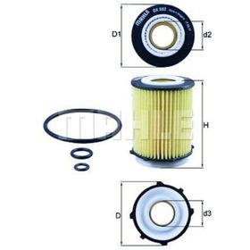 Mahle OX982D Yağ Filtresi