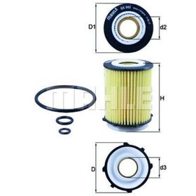 Mahle OX982D Yağ Filtresi