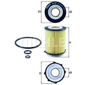 Mahle OX982D Yağ Filtresi