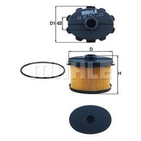 Mahle Partner P206 P306 Berlıngo Jumpy Xsara Scudo Dw8 Dw8b (01 08) Corolla 00 02 1,9d 98 Mazot Filtresi
