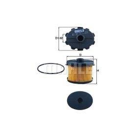 Mahle Partner P206 P306 Berlıngo Jumpy Xsara Scudo Dw8 Dw8b (01 08) Corolla 00 02 1,9d 98 Mazot Filtresi