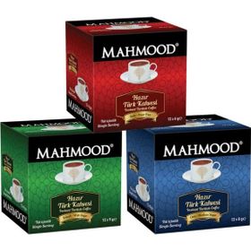 Mahmood 12x6 gr Sade + 12x8 gr Orta + 12x9 gr Şekerli Türk Kahvesi