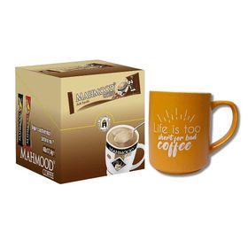 Mahmood Coffee 3'ü 1 Arada Sütlü Köpüklü 48 Adet Kahve + Kupa Bardak