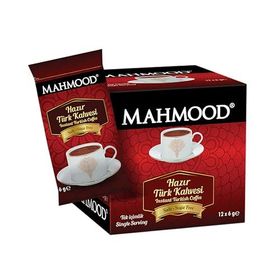 Mahmood Coffee 6 gr Hazır Sade Türk Kahvesi (12 adet)