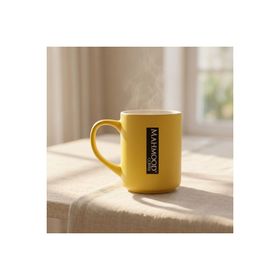 Mahmood Coffee Sarı Mottolu Porselen Kupa
