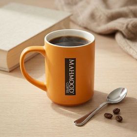 Mahmood Coffee Turuncu Mottolu Porselen Kupa