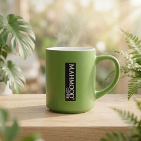 Mahmood Coffee Yeşil Mottolu Porselen Kupa
