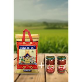 Mahmood Rice 4 kg Basmati Pirinç + 2x650 gr Altunsa Acı ve Tatlı Biber Salçası