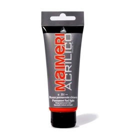 Maimeri Acrilico 251 Permanent Red Light 200 ml Akrilik Boya
