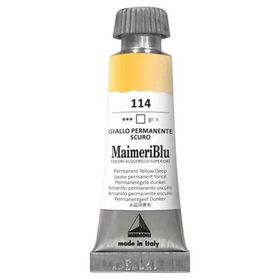 Maimeri Blu Tüp S4 No:114 Permanent Yellow Deep 12 ml Sulu Boya