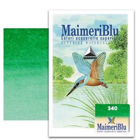 Maimeri S1 No 340 Permanent Green Deep Blu 1/2 Tablet Sulu Boya