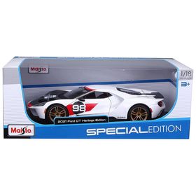 Maisto 1:18 2021 Model Ford GT Heritage Edition Beyaz Model Araba