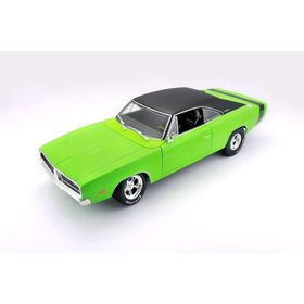 Maisto 1:18 Yeşil 1969 Dodge Charger RT Oyuncak Araba