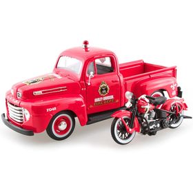 Maisto 1:27 1948 Ford F-1 Pick-Up 1936 EL Knucklehead Model Araba