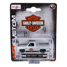 Maisto 1:64 Harley-Davidson 1987 Chevy 1500 Model Araba