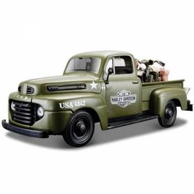 Maisto 1948 Ford F-1 Pickup Harley Davidson 1:24 Model Araba