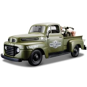 Maisto 1948 Ford F-1 Pickup Harley Davidson 1:24 Model Araba