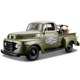 Maisto 1948 Ford F-1 Pickup Harley Davidson 1:24 Model Araba