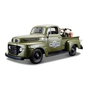Maisto 1948 Ford F-1 Pickup Harley Davidson 1:24 Model Araba