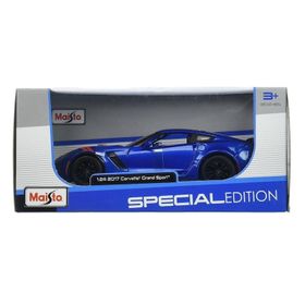 Maisto 2017 Corvette Grand Sport 1:24 Mavi Model Araba