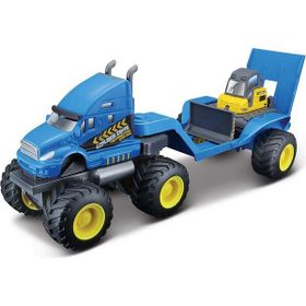 Maisto Builder Zone Taşıyıcı Mavi Tır Seti