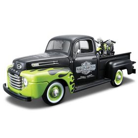 Maisto Ford F-1 Pickup 1948 1:24 Siyah Yeşil Model Araba