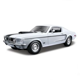 Maisto Ford Mustang Gt Cobra Jet Fb 1968 1:18 S/E Mavi Model Araba