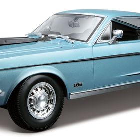 Maisto Ford Mustang Gt Cobra Jet Fb 1968 1:18 S/E Mavi Model Araba