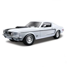 Maisto Ford Mustang Gt Cobra Jet Fb 1968 1:18 S/E Mavi Model Araba