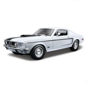 Maisto Ford Mustang Gt Cobra Jet Fb 1968 1:18 S/E Mavi Model Araba