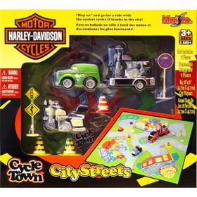 Maisto Harley-Davidson City Streets Yeşil Oyun Seti