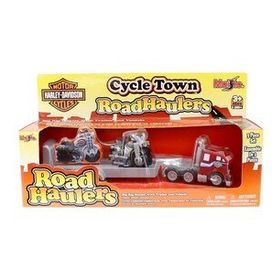 Maisto Harley Davidson Cycle Town Haulers Tır Yeşil Oyuncak