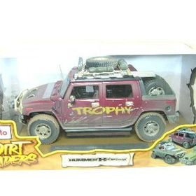 Maisto Hummer H2 Sut Concept 1:18 Dirt Riders Kırmızı Model Araba