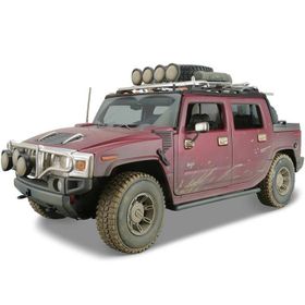 Maisto Hummer H2 Sut Concept 1:18 Dirt Riders Kırmızı Model Araba