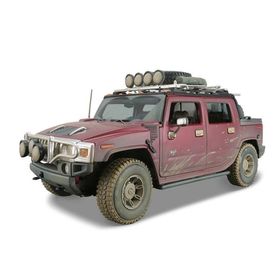 Maisto Hummer H2 Sut Concept 1:18 Dirt Riders Kırmızı Model Araba