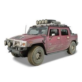 Maisto Hummer H2 Sut Concept 1:18 Dirt Riders Kırmızı Model Araba