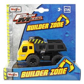 Maisto MAY-25203-13 İnşaat Araçları Dump Truck İş Makinası Metal Gövdeli Sarı
