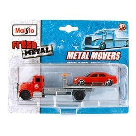 Maisto MAY/15211-4 Fresh Metal Fmr Flatbed Ve RV770 Taşıyıcı Tır Model Araç