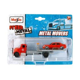 Maisto MAY/15211-4 Fresh Metal Fmr Flatbed Ve RV770 Taşıyıcı Tır Model Araç