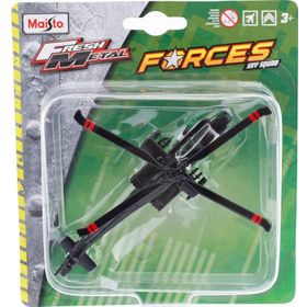 Maisto Metal Forces Askeri Savaş Uçağı AH-64 Apache Model Uçak Oyun Seti