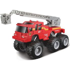 Maisto Quarry Monster Mini Motorlu İtfaiye Kırmızı İş Makinası