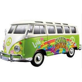 Maisto Volkswagen Van Samba Hippie Line 1:25 Kırmızı Model Araba