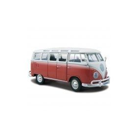 Maisto Volkswagen Van Samba Hippie Line 1:25 Kırmızı Model Araba