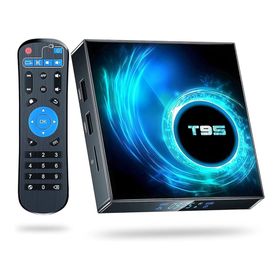 Maiyame T95 H616 Android 10 Quad Core Akıllı Tv Kutusu 6K Çift Bant Wifi Akış Medya Oynatıcı