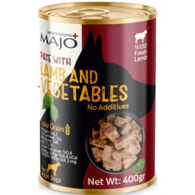 Majo Kuzu Etli Sebzeli 400 gr Konserve Köpek Maması
