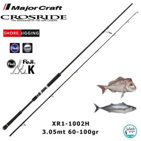 Major Craft Crosride XR1-1002H 3.05 m 60-100 gr 2 Parça Shore Jigging Kamış