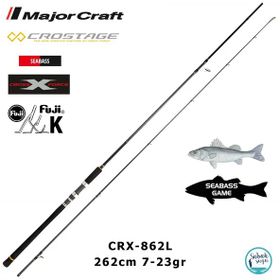 Major Craft Crostage CRX-862L Seabass 262 cm 7-23 gr 2 Parça Spin Kamış
