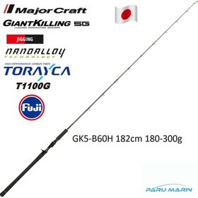Major Craft Giant Killing New GK5-B60H 182 cm 180-300 gr Tetikli Jigging Kamış