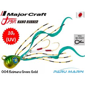 Major Craft Nano Rubber 10 gr 004 Keimura Green Gold UV Suni Balık Yemi